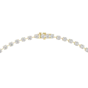 Luminary Round Brilliant Floating Silhouette Tennis Necklace - Image 3