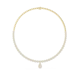 Luminary Round and Pear Brilliant Pavé-Set Tennis Necklace