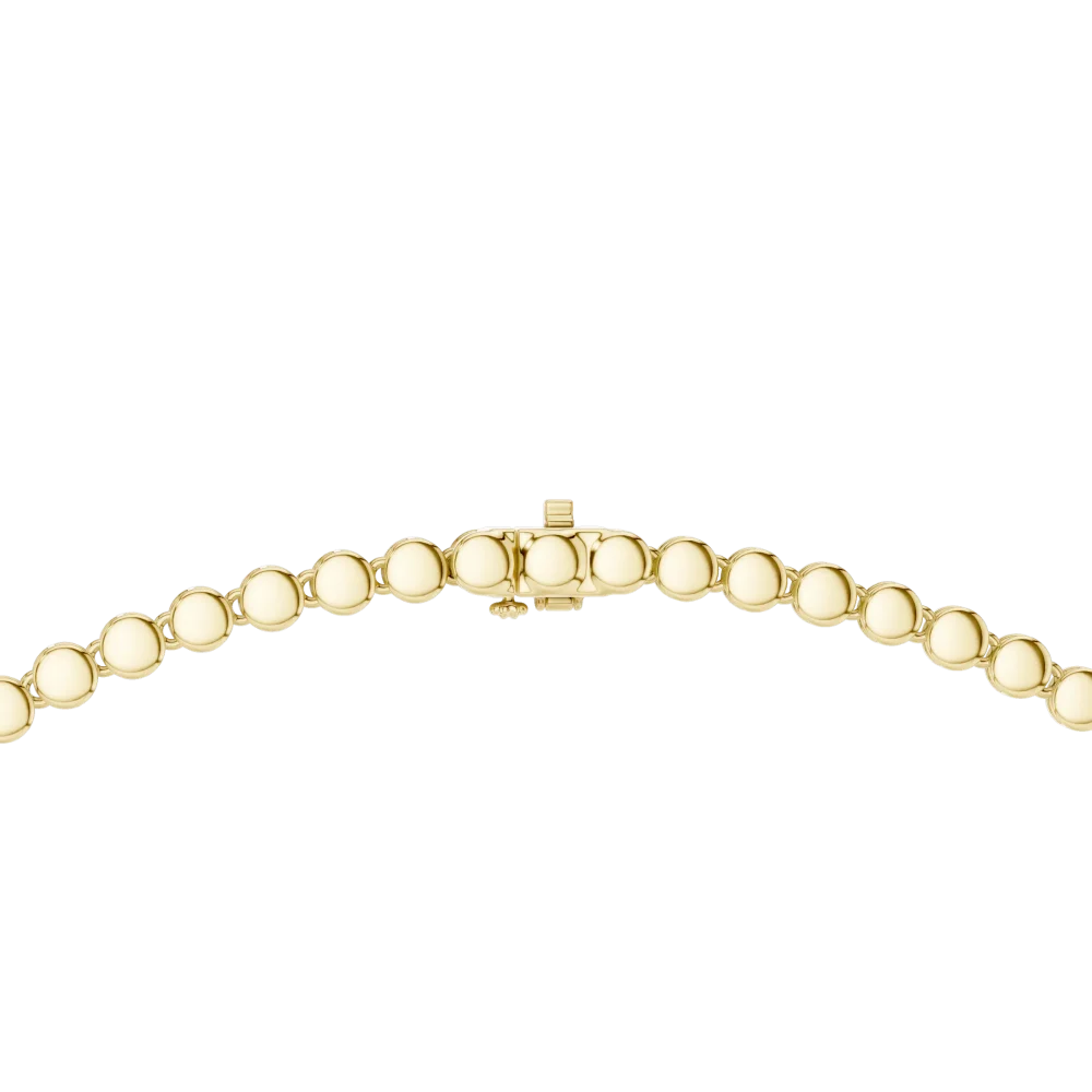 Luminary Round and Pear Brilliant Pavé-Set Tennis Necklace - Image 3