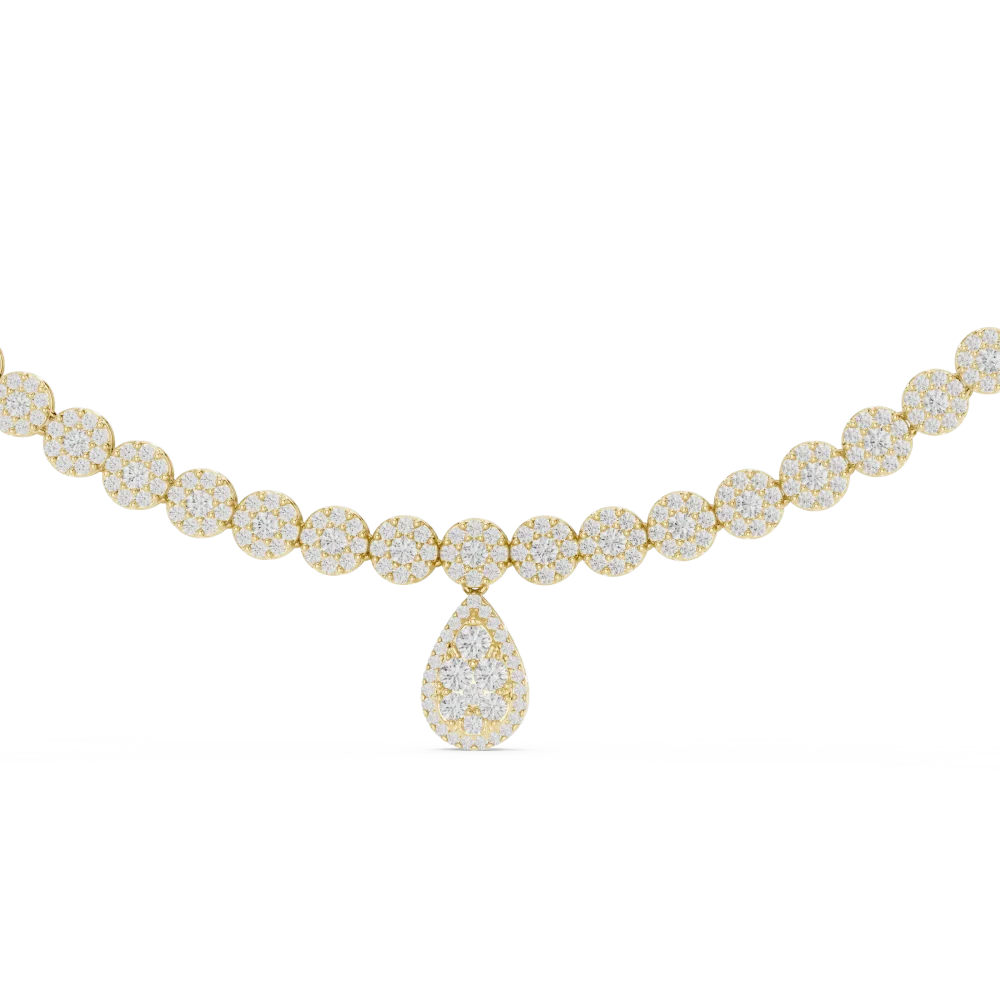 Discover the Luminary Tennis Necklace, featuring brilliant-cut DIAMEUR lab-grown diamonds. Elevate your collection with this modern, timeless luxury.