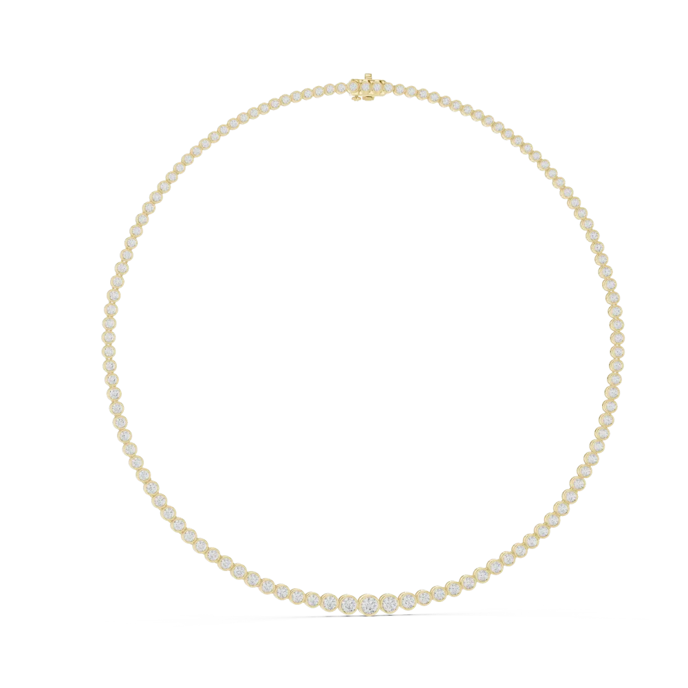 Experience unparalleled radiance with our Luminary Tennis Necklace, featuring brilliant DIAMEUR diamonds. Shop this sustainable luxury staple today.