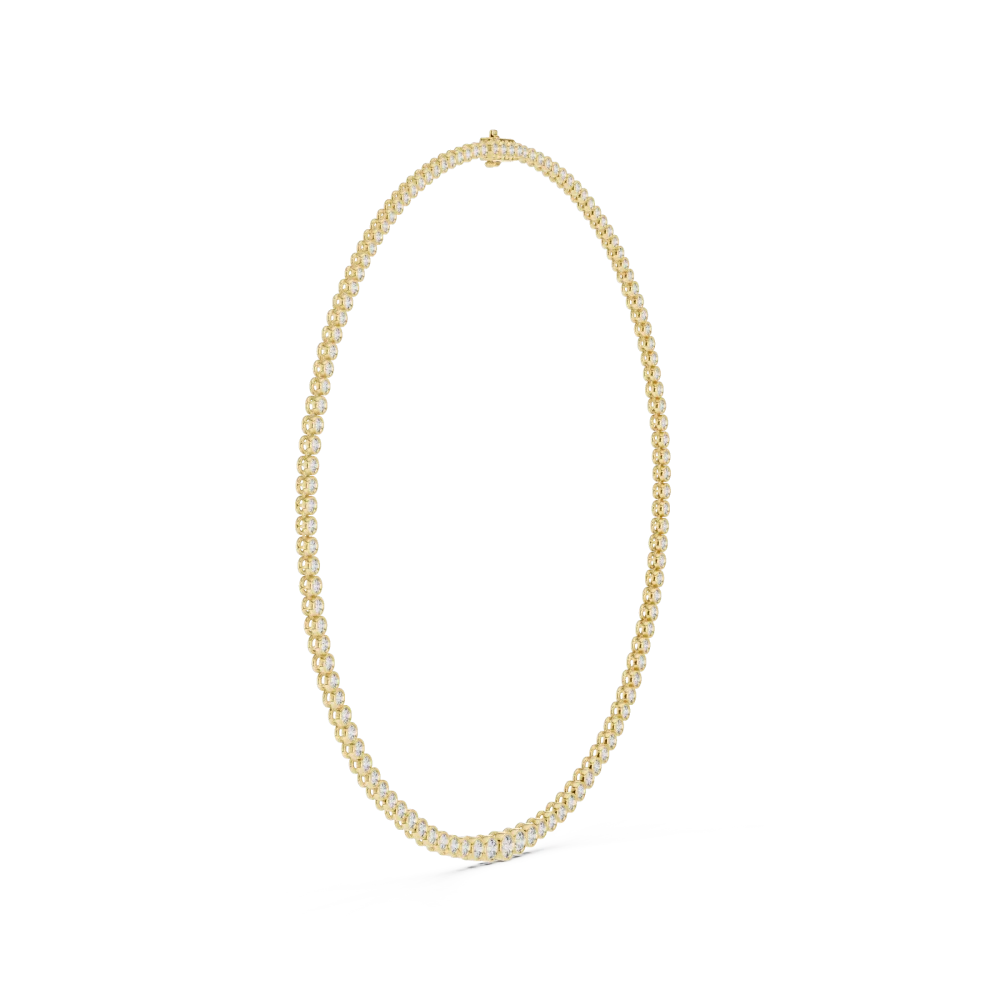 Luminary Round Brilliant Bezel-Set Tennis Necklace - Image 2