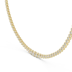 Infinite Luminary Round Cut Bezel-Set Tennis Necklace - Image 2