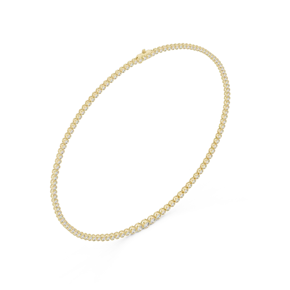 Infinite Luminary Round Cut Bezel-Set Tennis Necklace - Image 4