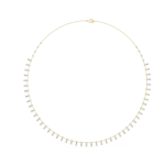 Ethereal Pear and Round Brilliant Scintillating Tennis Necklace