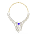 Grand Radiant Geometric Multi-Shape Statement Necklace