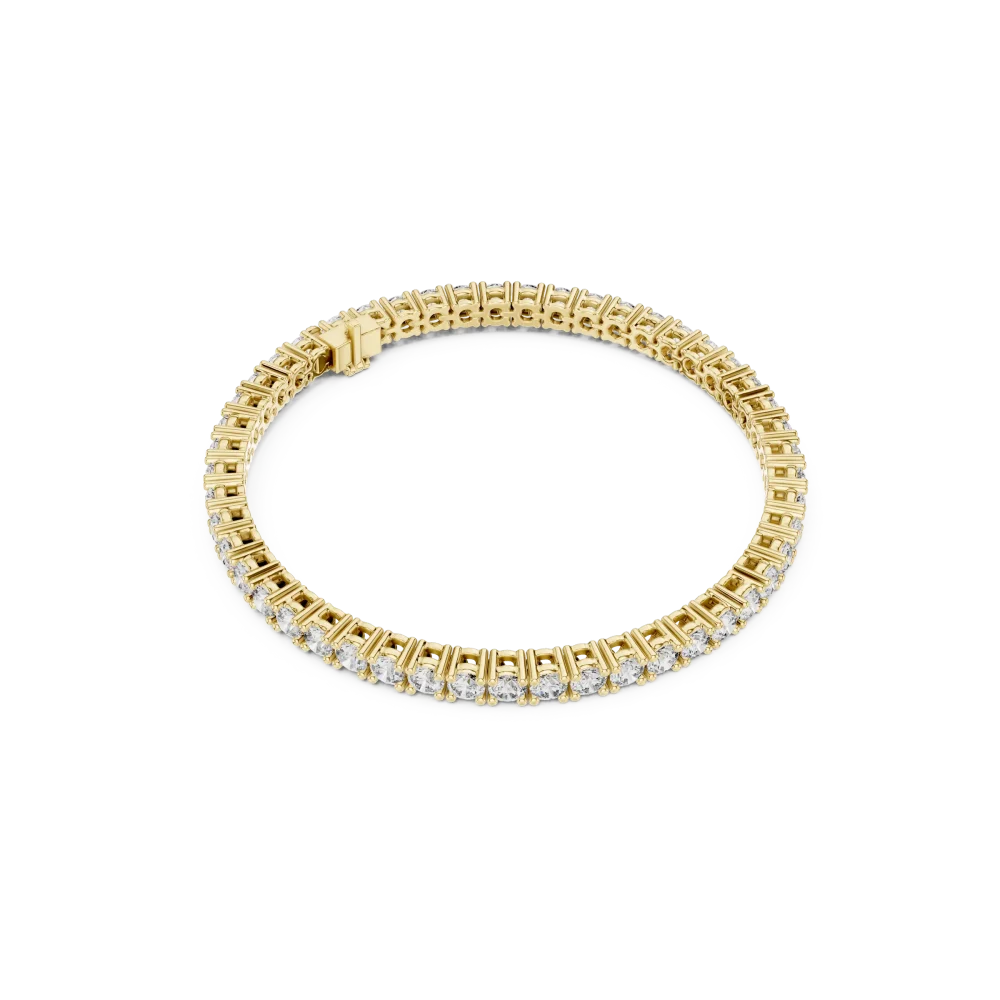 Adorn your wrist with the timeless radiance of this DIAMEUR lab-grown diamond tennis bracelet. Expertly crafted for elegance. Shop this icon today.