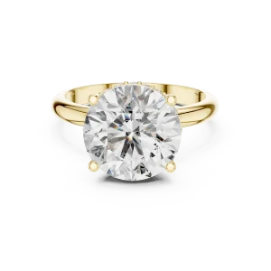 Luminary Round Brilliant Cut Hidden Halo Solitaire Ring - Image 2