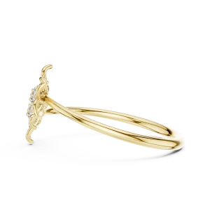 Ethereal Flora Round Brilliant Cluster Statement Ring - Image 4