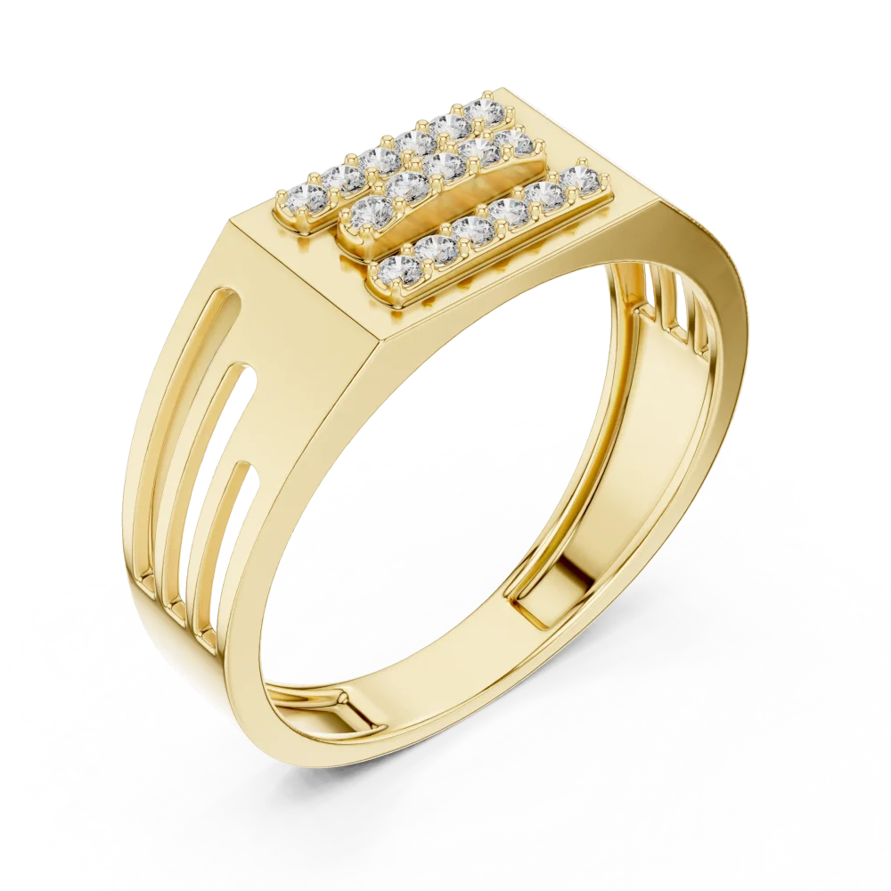 Discover the bold architectural elegance of our multi-row band. Expertly set with brilliant DIAMEUR diamonds, it is the ultimate modern classic. Shop now.