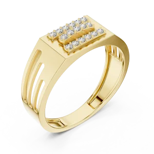 Symmetry Linear Round Brilliant Multi-Row Statement Band