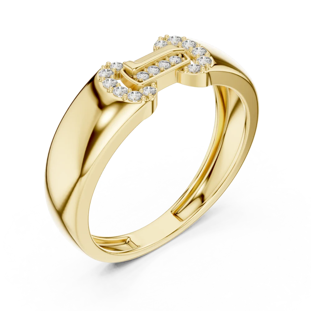 Discover the elegance of the Symmetry Geometric Band, featuring brilliant DIAMEUR diamonds in a chic, architectural setting. Elevate your style today.