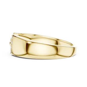 Symmetry Geometric Pavé-Set Band Ring - Image 4