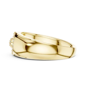 Symmetry Round Pavé-Set Architectural Statement Ring - Image 4