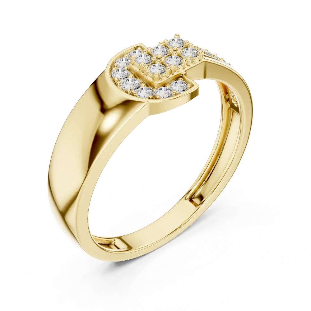 Experience unparalleled brilliance with this architectural pavé-set ring. Handcrafted with DIAMEUR lab-grown diamonds for modern elegance. Shop now.