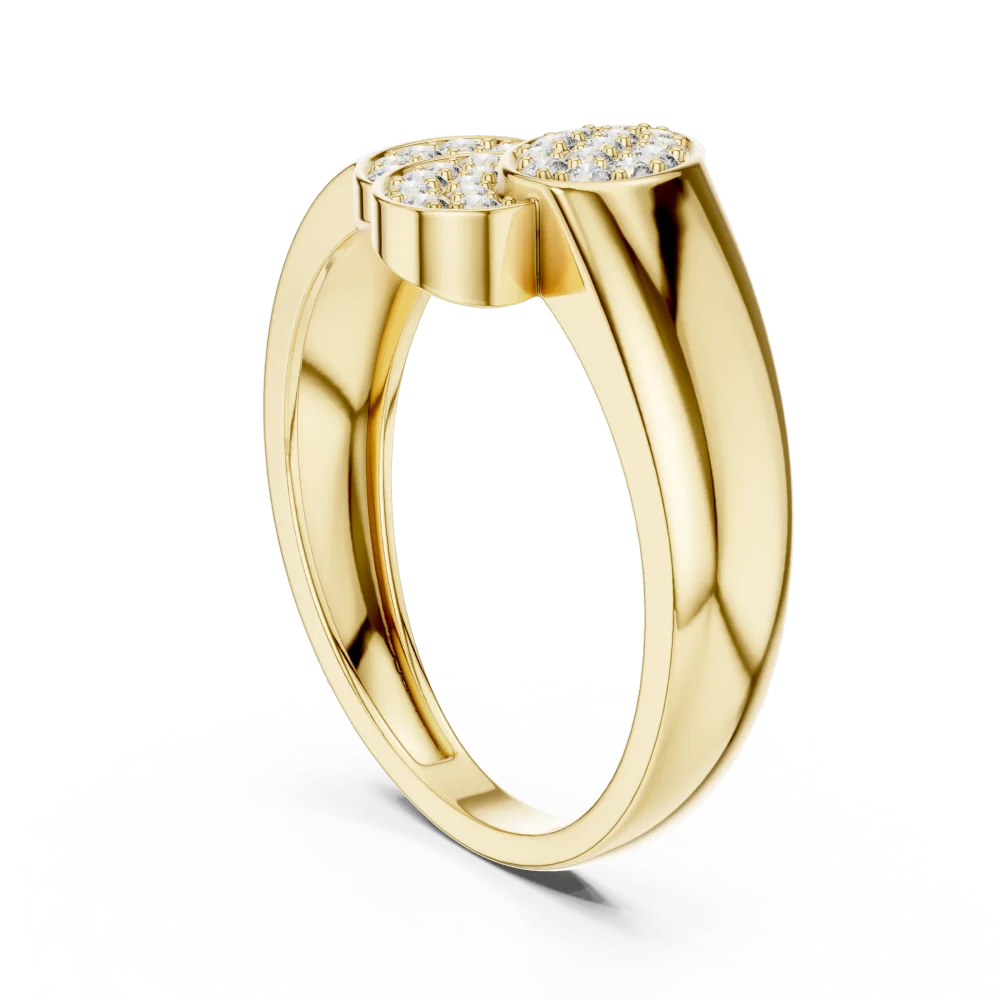 Luminary Round Pavé-Set Architectural Cocktail Ring - Image 3