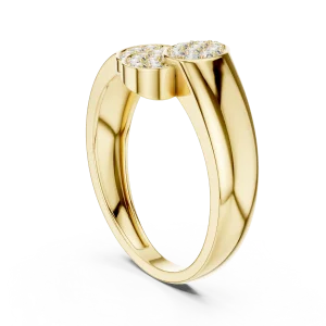 Luminary Round Pavé-Set Architectural Cocktail Ring - Image 3