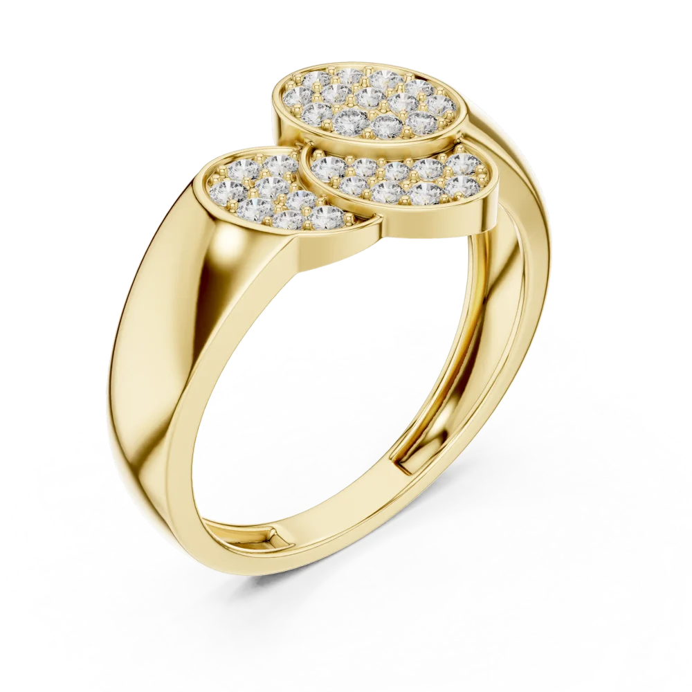Discover the radiant beauty of this pavé-set cocktail ring. Featuring exquisite DIAMEUR diamonds, this modern classic is designed to captivate. Shop now.