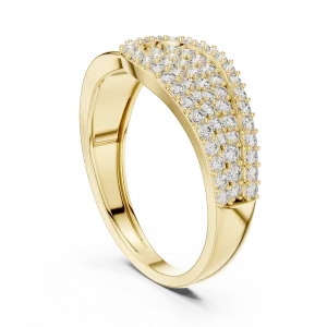 Luminary Pavé-Set Round Brilliant Cluster Statement Ring - Image 3