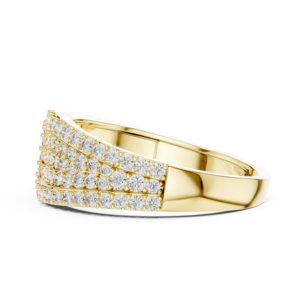 Luminary Pavé-Set Round Brilliant Cluster Statement Ring - Image 4