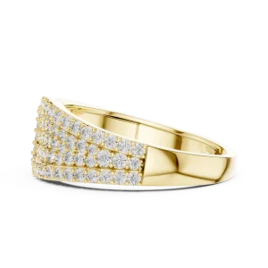 Luminary Pavé-Set Round Brilliant Cluster Statement Ring - Image 4