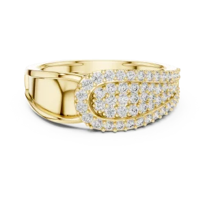 Luminary Pavé-Set Round Brilliant Cluster Statement Ring - Image 2