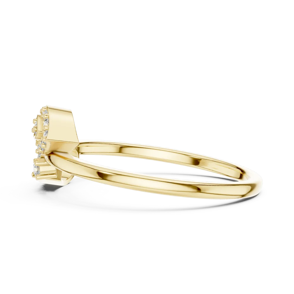 Ethereal Round Brilliant Pavé-Set Dual Motif Statement Ring - Image 4