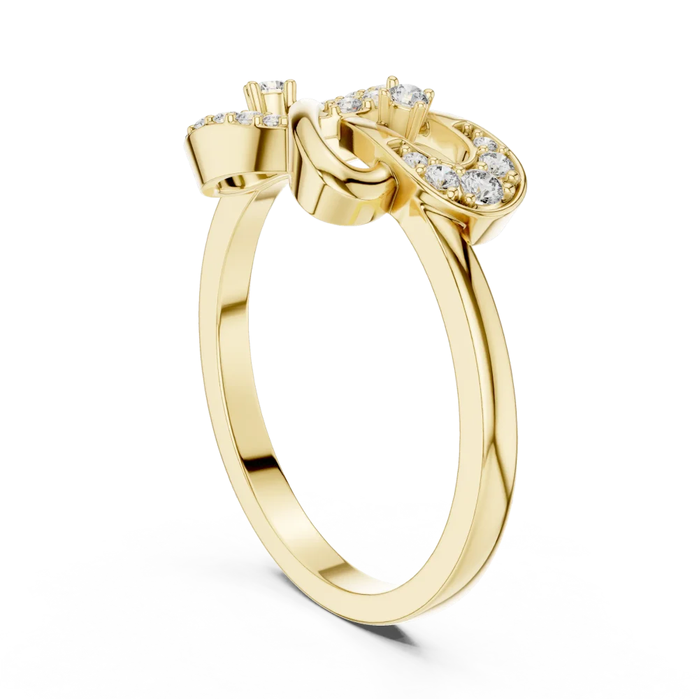 Infinite Silhouette Round Brilliant Pavé-Set Cocktail Ring - Image 3