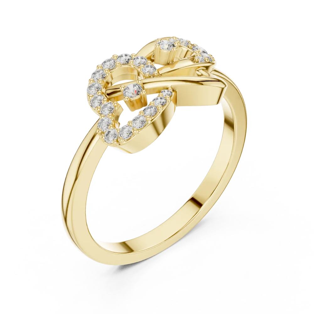 Discover the radiant beauty of this pavé-set DIAMEUR diamond ring. A modern classic silhouette designed to sparkle. Shop this exquisite piece today.