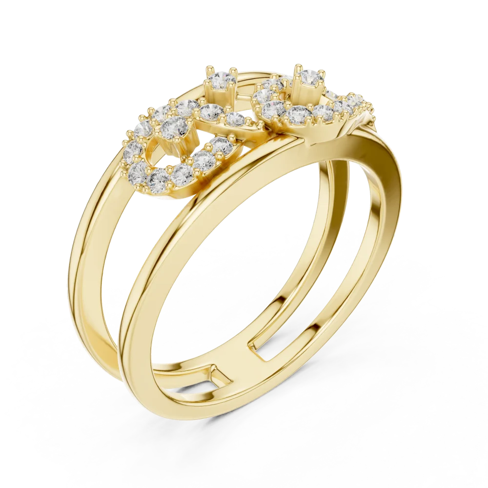 Experience timeless elegance with our Infinite Silhouette ring, featuring brilliant DIAMEUR DIAMEUR diamonds. Shop this modern luxury classic today.