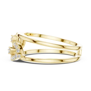 Infinite Silhouette Pavé-Set Round Cut Statement Ring - Image 4