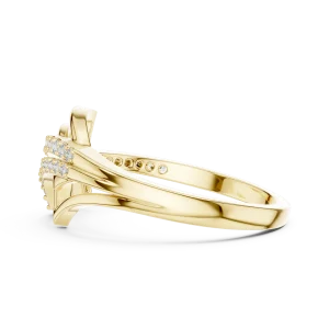 Architectural Round Pavé-Set Geometric Fashion Ring - Image 4