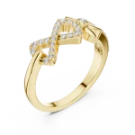 Infinite Bloom Pavé-Set Round Diamond Statement Ring
