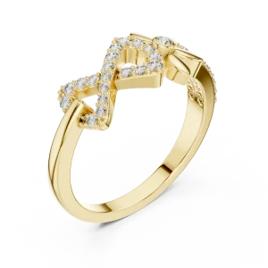 Infinite Bloom Pavé-Set Round Diamond Statement Ring