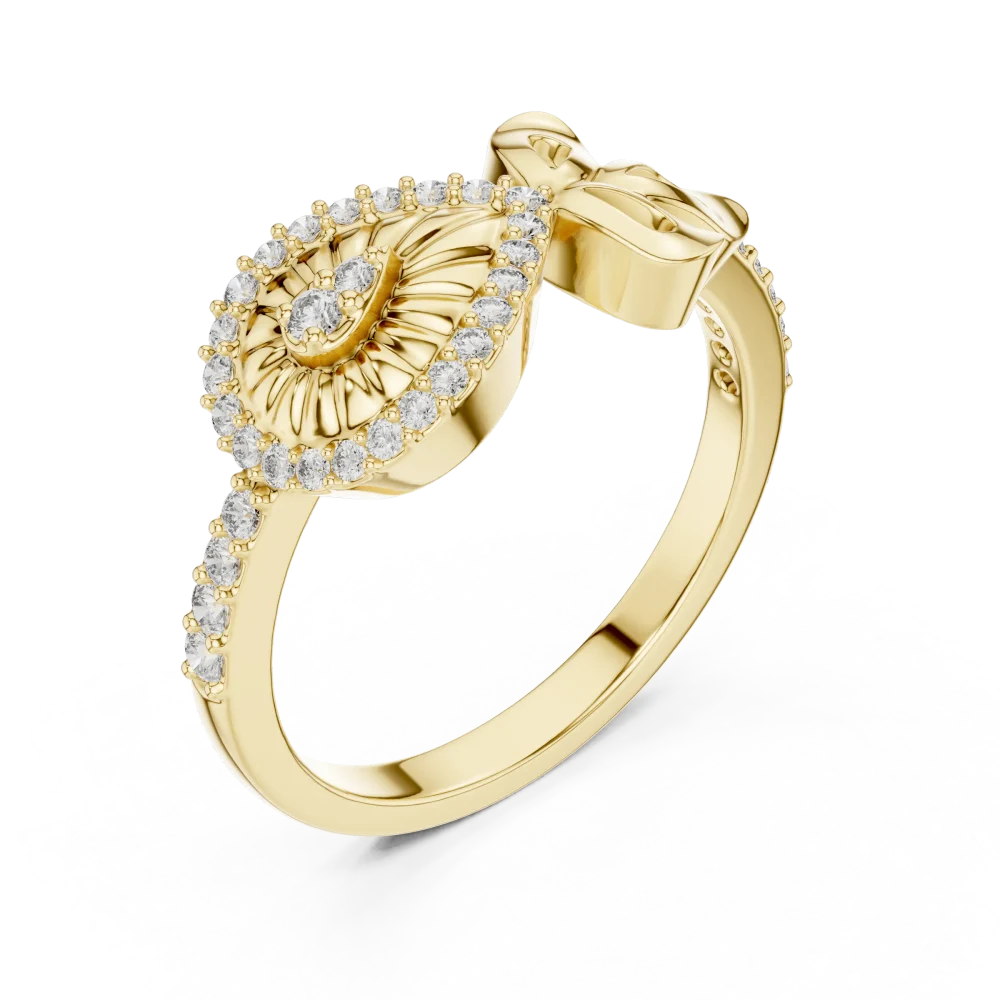 Discover the Ethereal Luminary cocktail ring, a masterpiece of DIAMEUR lab-grown diamonds and refined artistry. Elevate your style—shop now.
