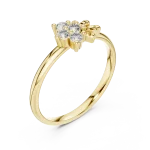Luminary Round Brilliant Cluster Statement Ring