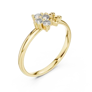 Luminary Round Brilliant Cluster Statement Ring