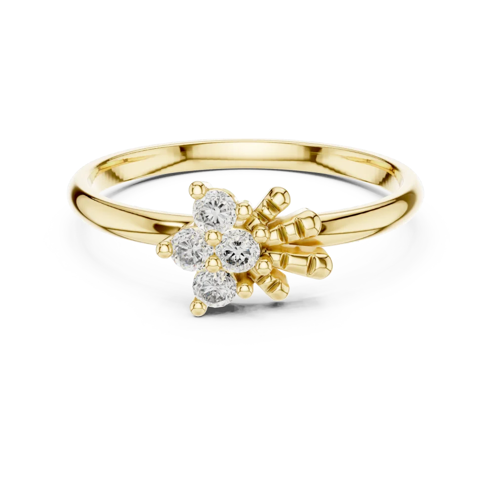 Luminary Round Brilliant Cluster Statement Ring - Image 2