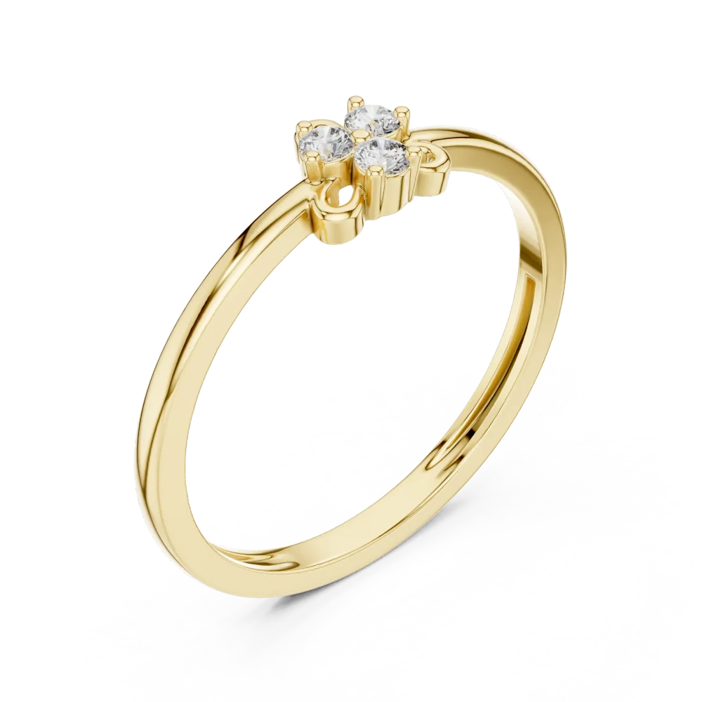 Adorn your hand with the brilliance of this three-stone cluster ring. Featuring DIAMEUR lab-grown diamonds, it is the ultimate modern classic. Shop now.