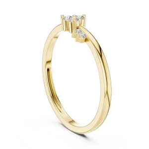 Luminary Round Brilliant Cluster Architecural Statement Ring - Image 3