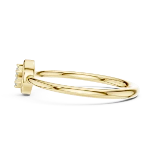 Symmetry Round Brilliant Duo-Stone Solitaire Ring - Image 4