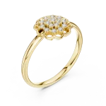 Luminary Round Cluster Floral Statement Ring