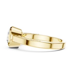 Luminary Round Brilliant Bezel-Set Modern Classic Solitaire Ring - Image 4