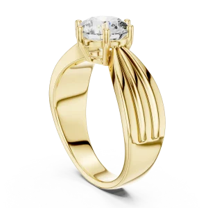 Luminary Round Brilliant Arch-Frame Solitaire Ring - Image 3