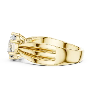 Luminary Round Brilliant Arch-Frame Solitaire Ring - Image 4