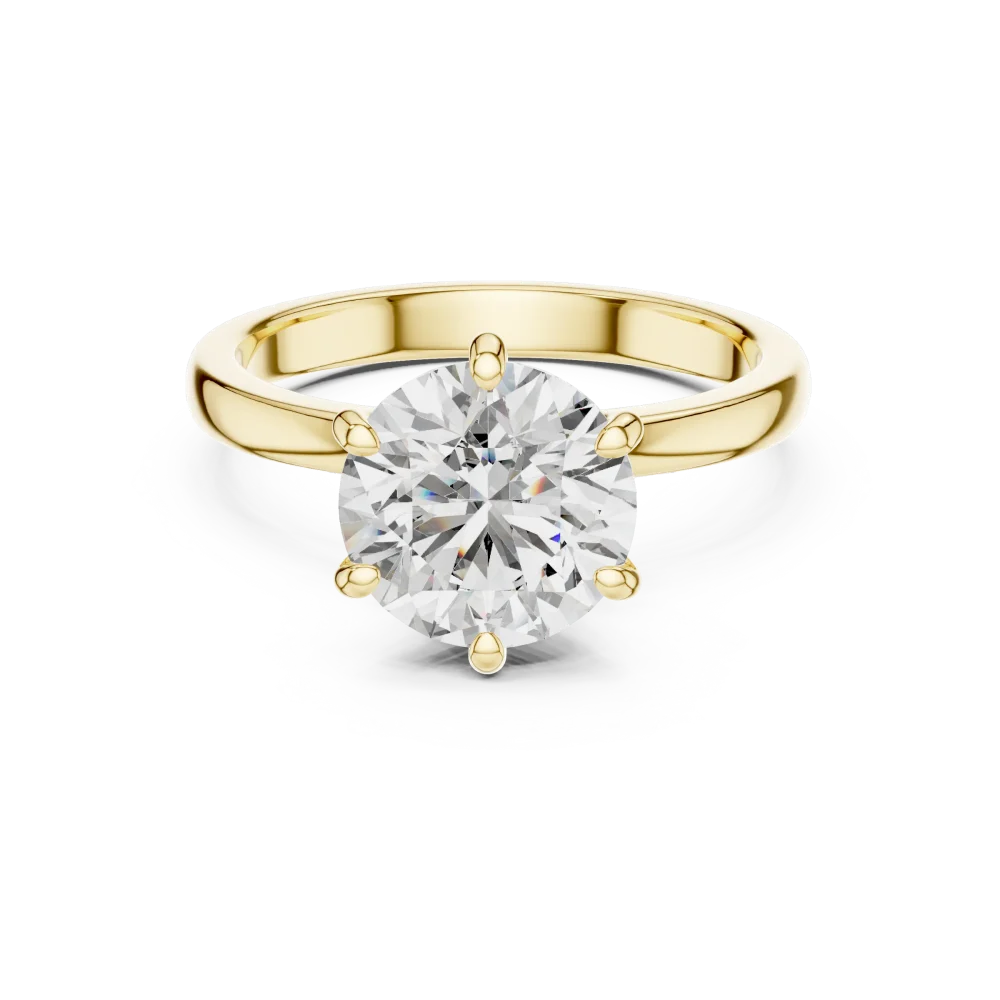 Luminary Round Brilliant Cut Hidden Halo Solitaire Ring - Image 2