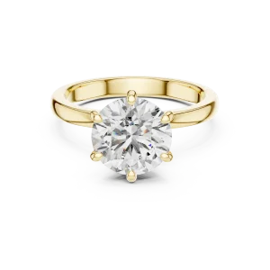 Luminary Round Brilliant Cut Hidden Halo Solitaire Ring - Image 2