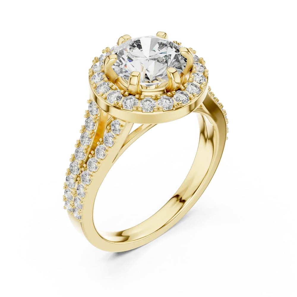 <div>Experience the brilliance of our Ethereal Luminary round solitaire ring. Handcrafted with certified DIAMEUR diamonds, it is the ultimate modern classic.</div>
