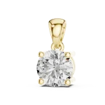 Essence Round Brilliant Cut Solitaire Pendant
