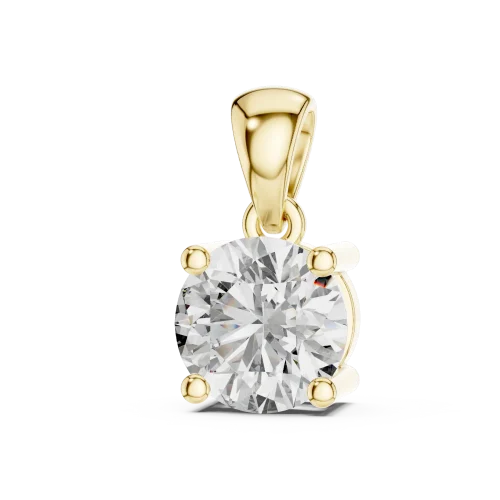 Essence Round Brilliant Cut Solitaire Pendant